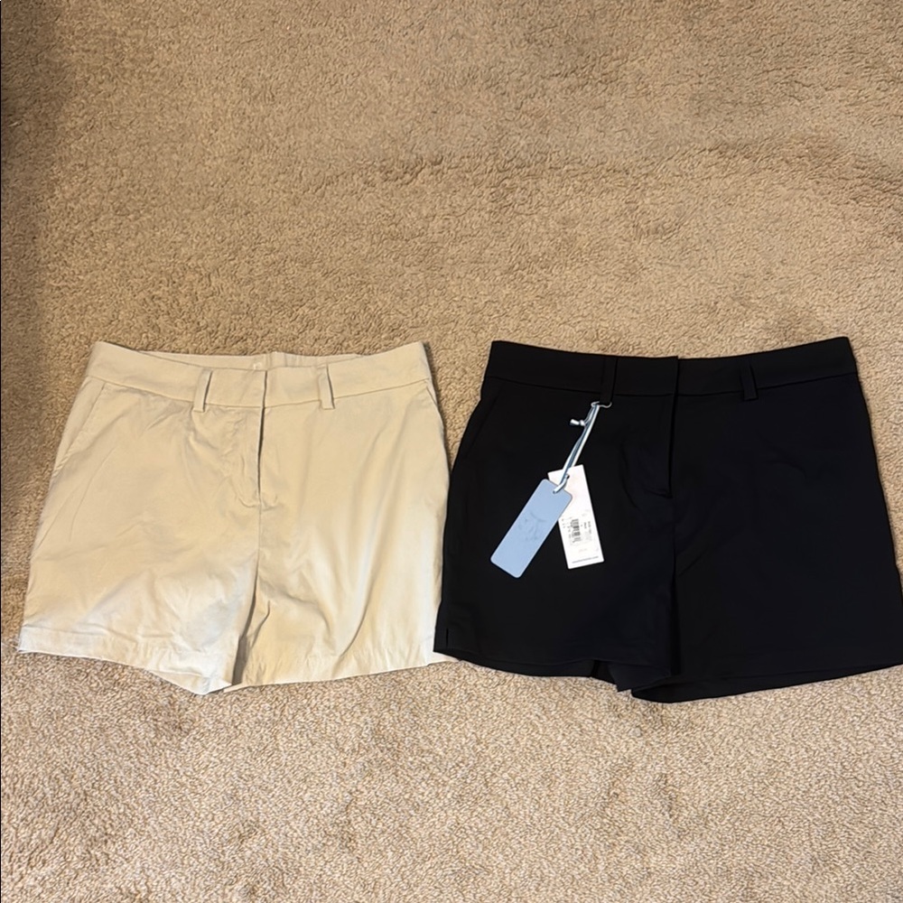 Southern Tide Tan and Black Athletic Shorts